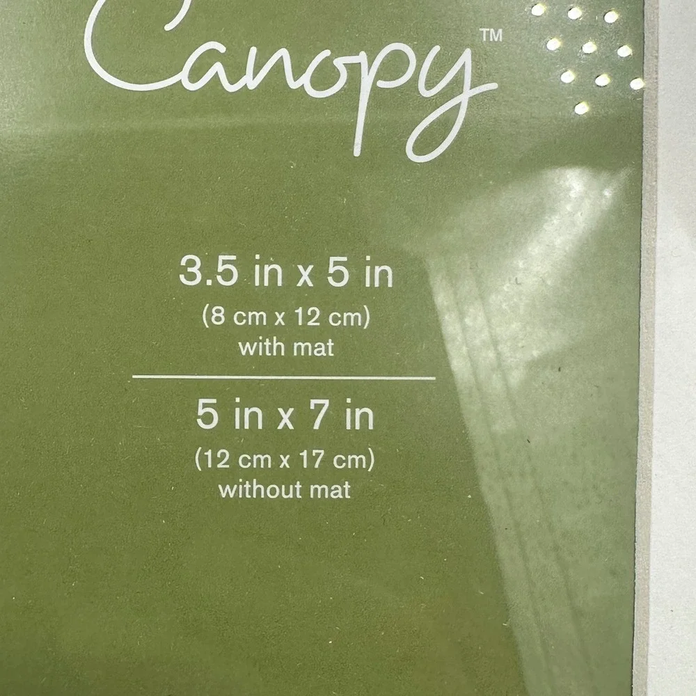 Canopy Picture Photo Frame 5x7 Matted Chestnut Solid Wood Gallery Wall NEW Decor
